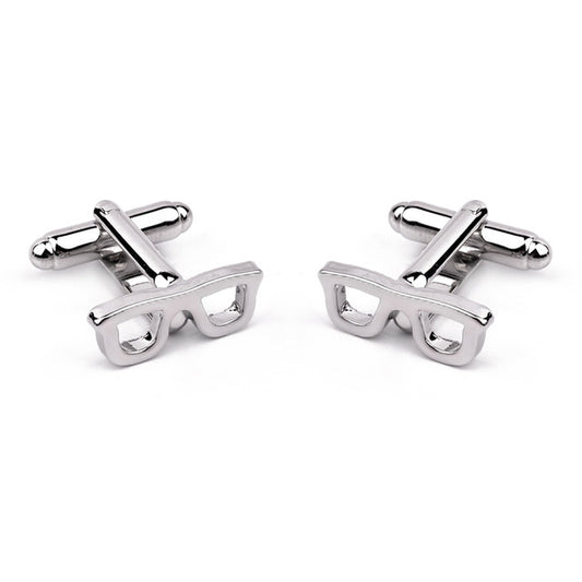 Eye Glasses French Cuff Links