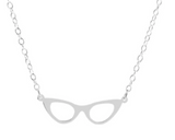 Cat Eye Glasses Pendant Necklace