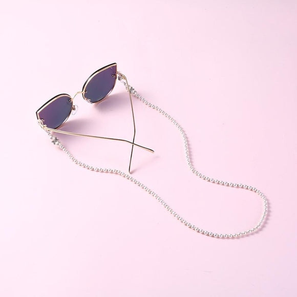 Eye glasses necklace - All Pearl Chain