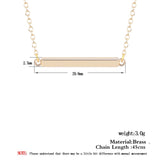 Bar Pendant Necklace