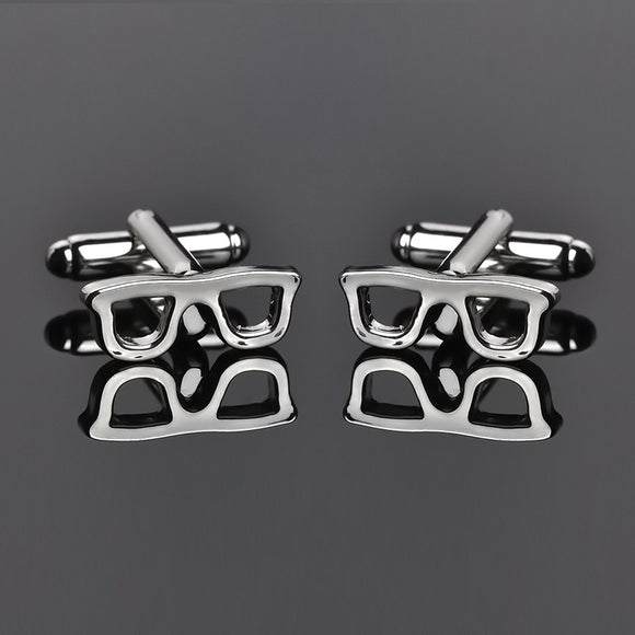 Eye Glasses French Cuff Links