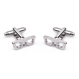 Eye Glasses French Cuff Links
