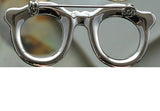 Eye Glasses Brooch with Rhinestones
